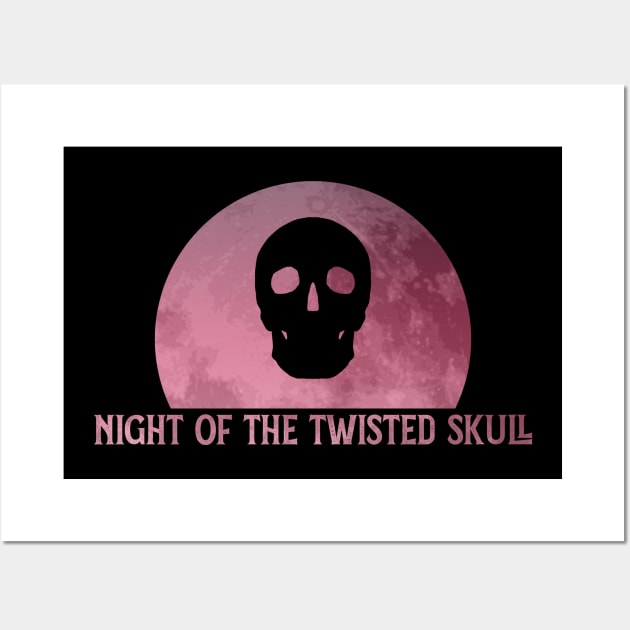 night of the twisted skulls (ominous scarlet) Wall Art by McNerdic